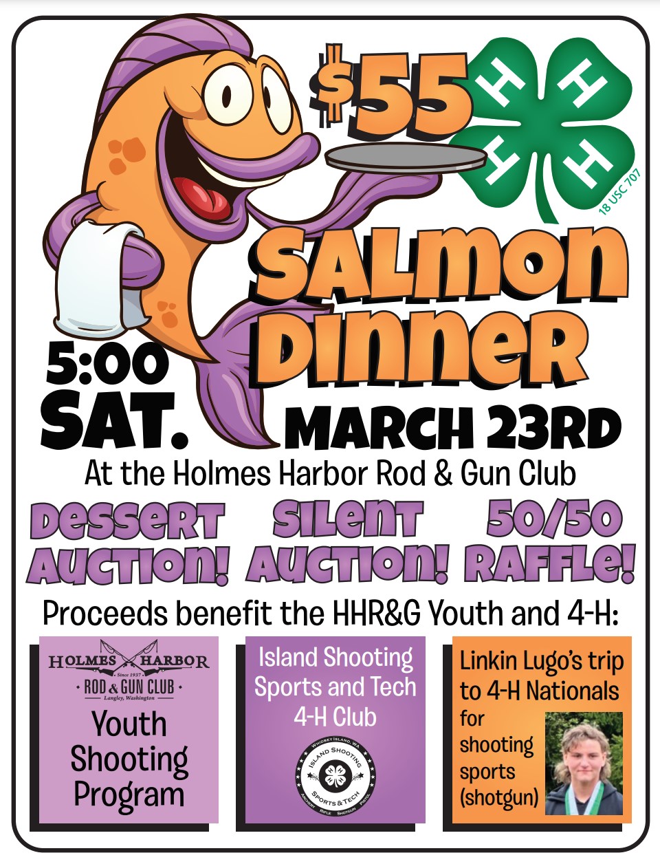 Salmon Dinner Flyer